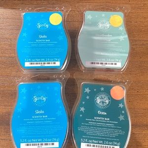 Scentsy 3.2 fl. Oz wax bars 2-Shaka, 1-ocean & 1-Heartbreaker